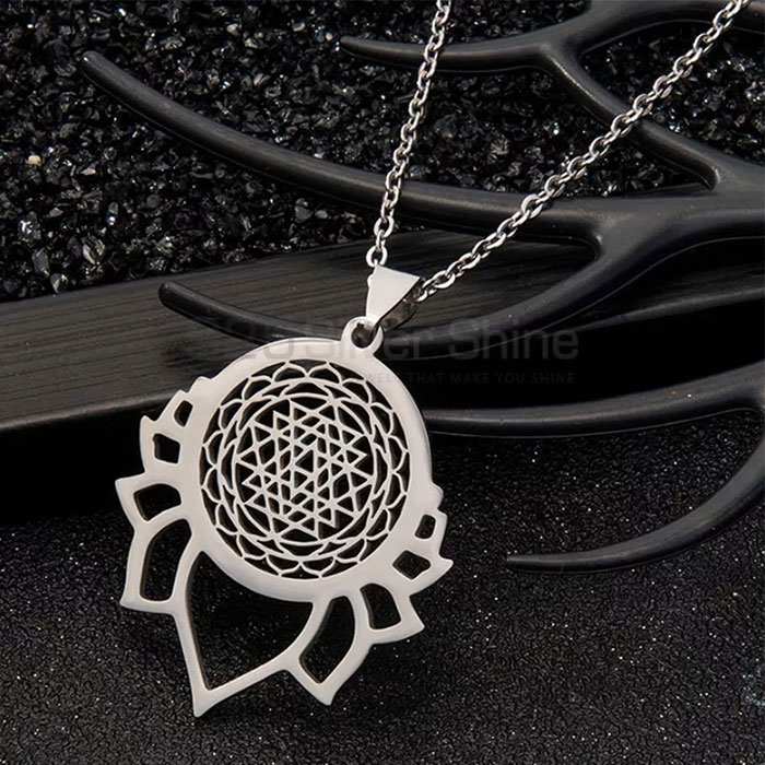 Stunning 925 Silver Geometric Chain Necklace Designs GMMN292_0