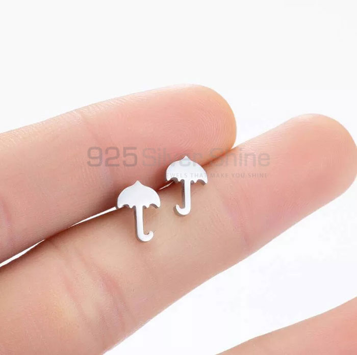 Stunning 925 Silver Umbrella Stud Earring For Women's UBME631_0