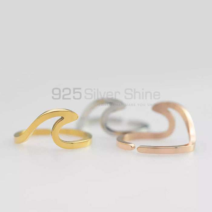 Stunning 925 Silver Water Wave Minimalist Ring WWMR634_1