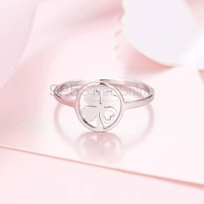 Stunning 925 Sterling Silver Clover Minimalist Ring CFMR35