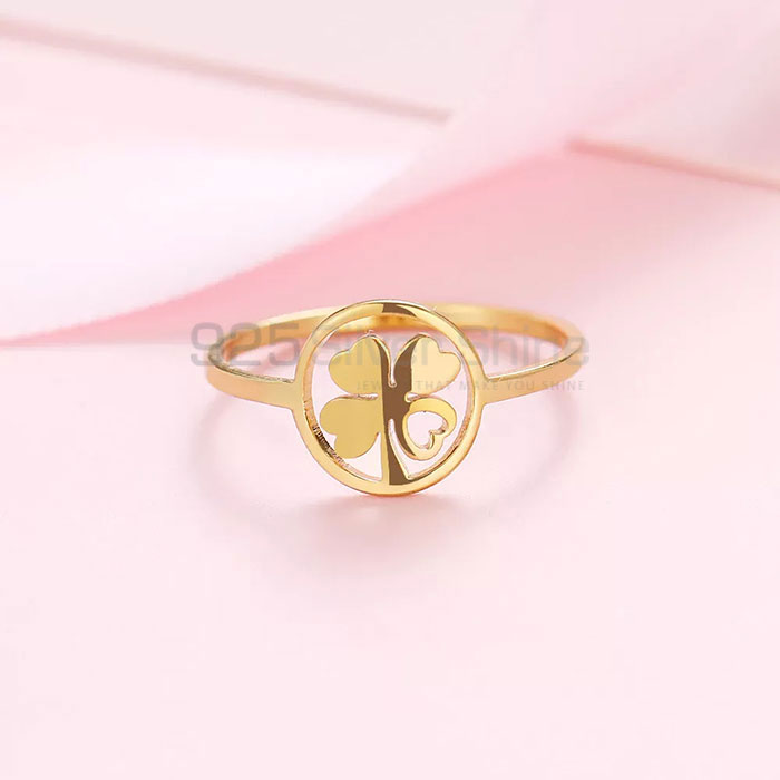 Stunning 925 Sterling Silver Clover Minimalist Ring CFMR35_0