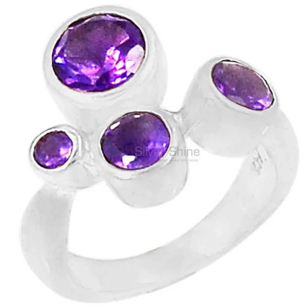 Stunning Amethyst Gemstone Handmade Ring In 925 Sterling Silver 925SR075-6