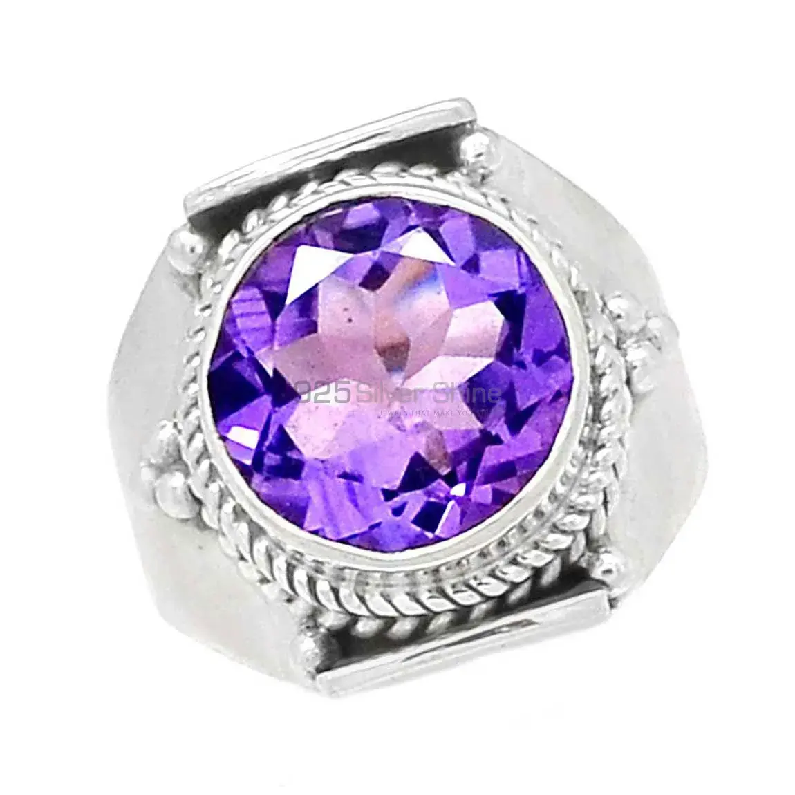Amethyst Sterling Silver Statement Rings 925SR2382_1