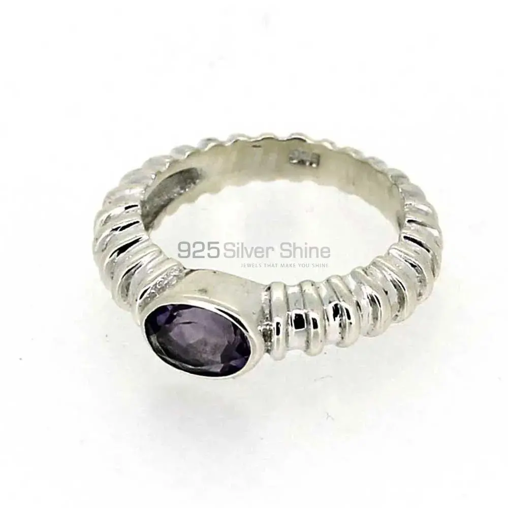 Sterling Silver Amethyst Cut Stone Rings 925SR025-5_0