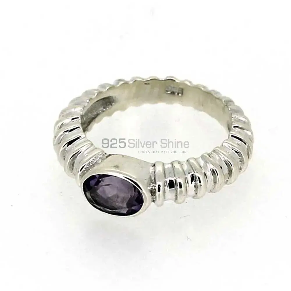 Sterling Silver Amethyst Cut Stone Rings 925SR025-5_1