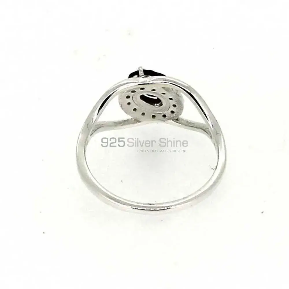 Amethyst Single Stone Sterling Silver Rings 925SR044-5_4