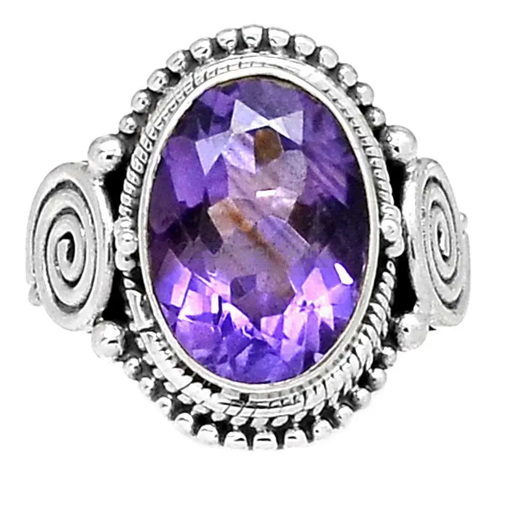 Sterling Silver Amethyst Stone Rings 925SR2372_0