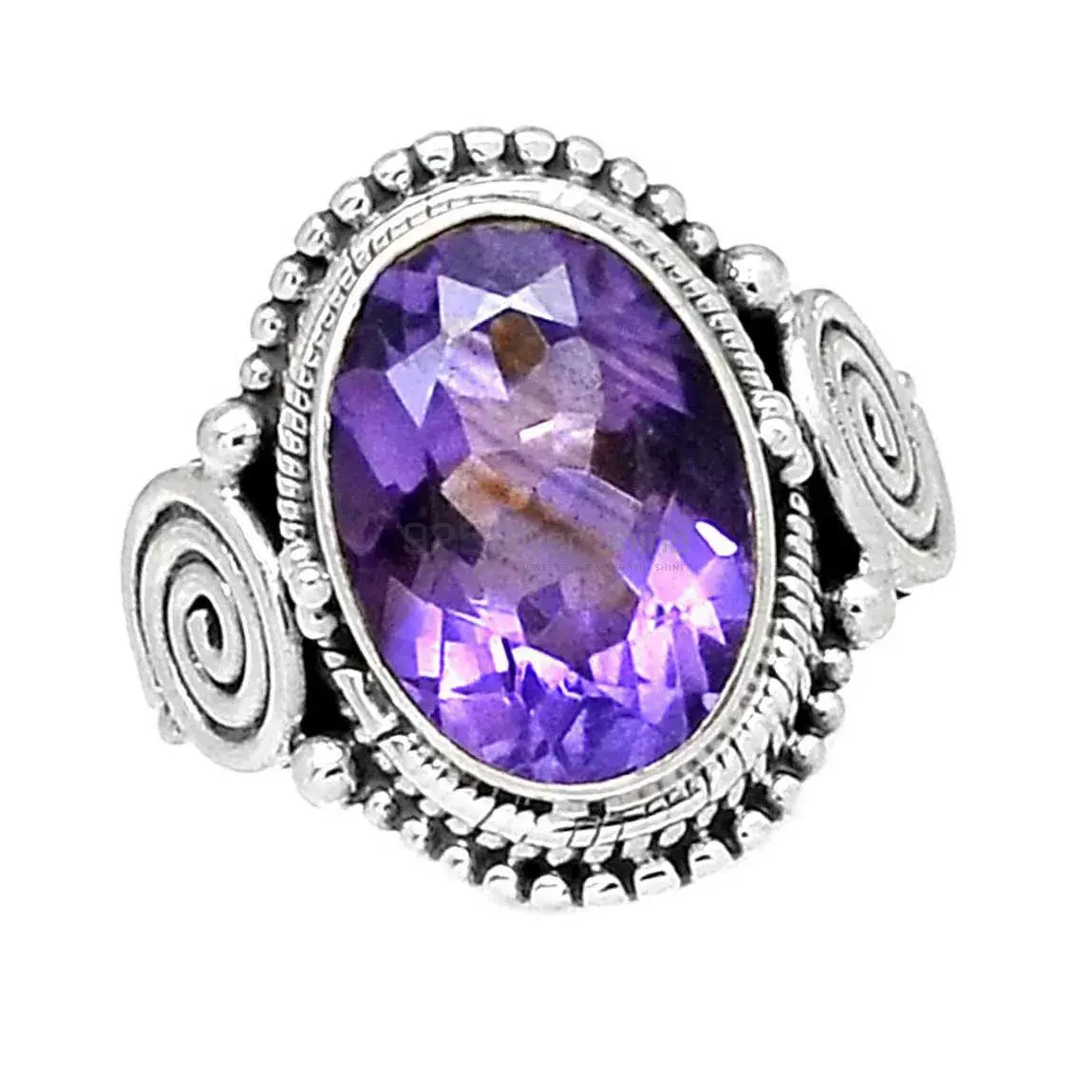 Sterling Silver Amethyst Stone Rings 925SR2372_0