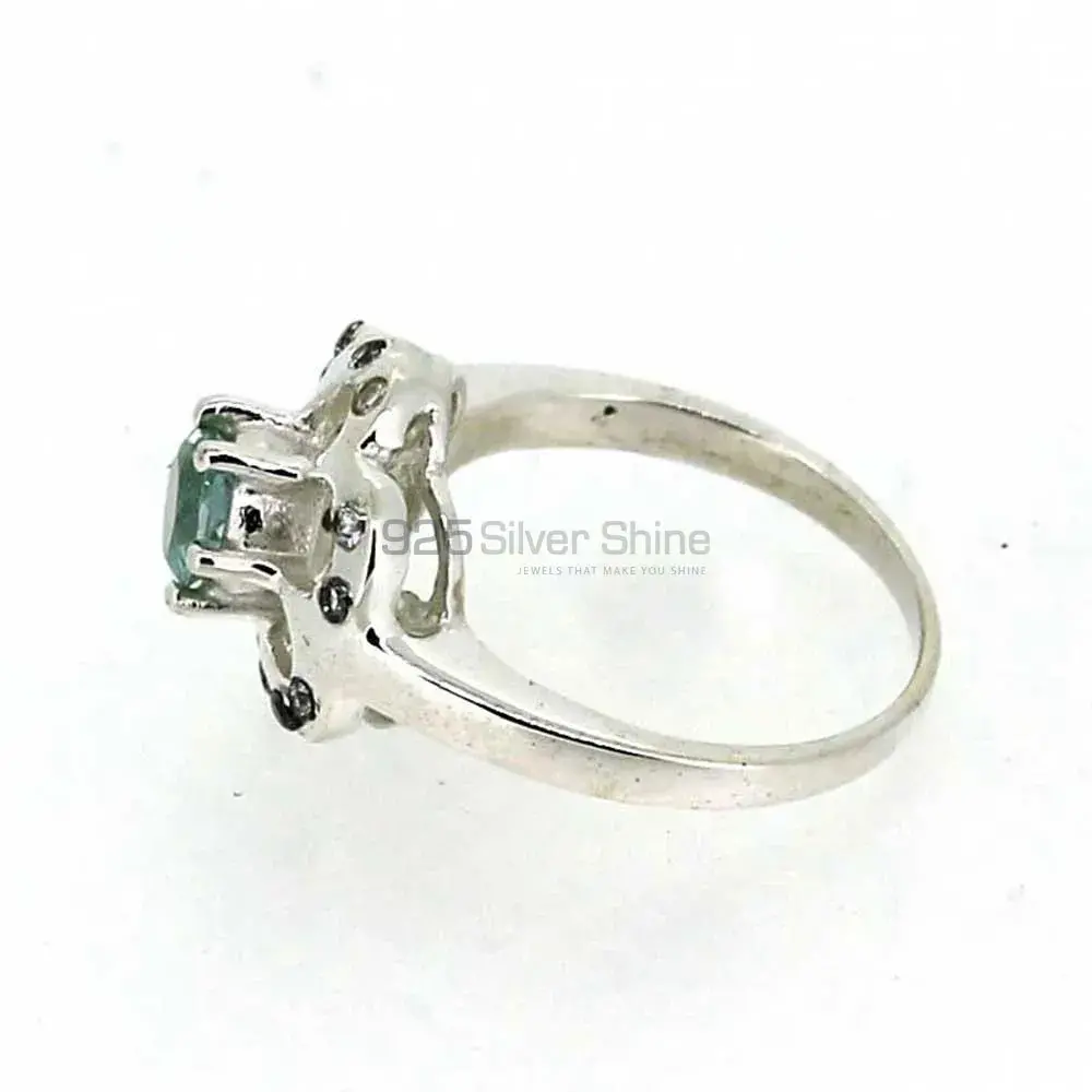 Stunning Blue Topaz Gemstone Designer Ring In 925 Silver 925SR041-4_0