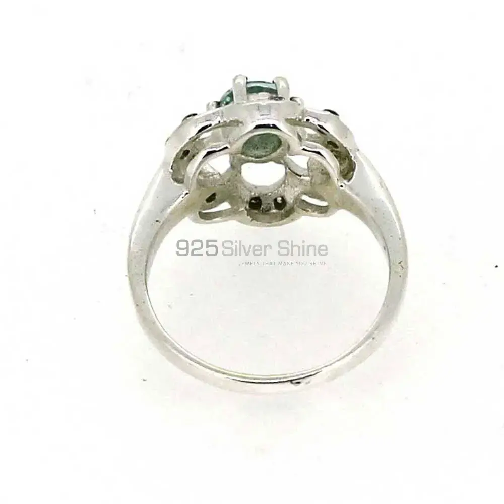 Stunning Blue Topaz Gemstone Designer Ring In 925 Silver 925SR041-4_1