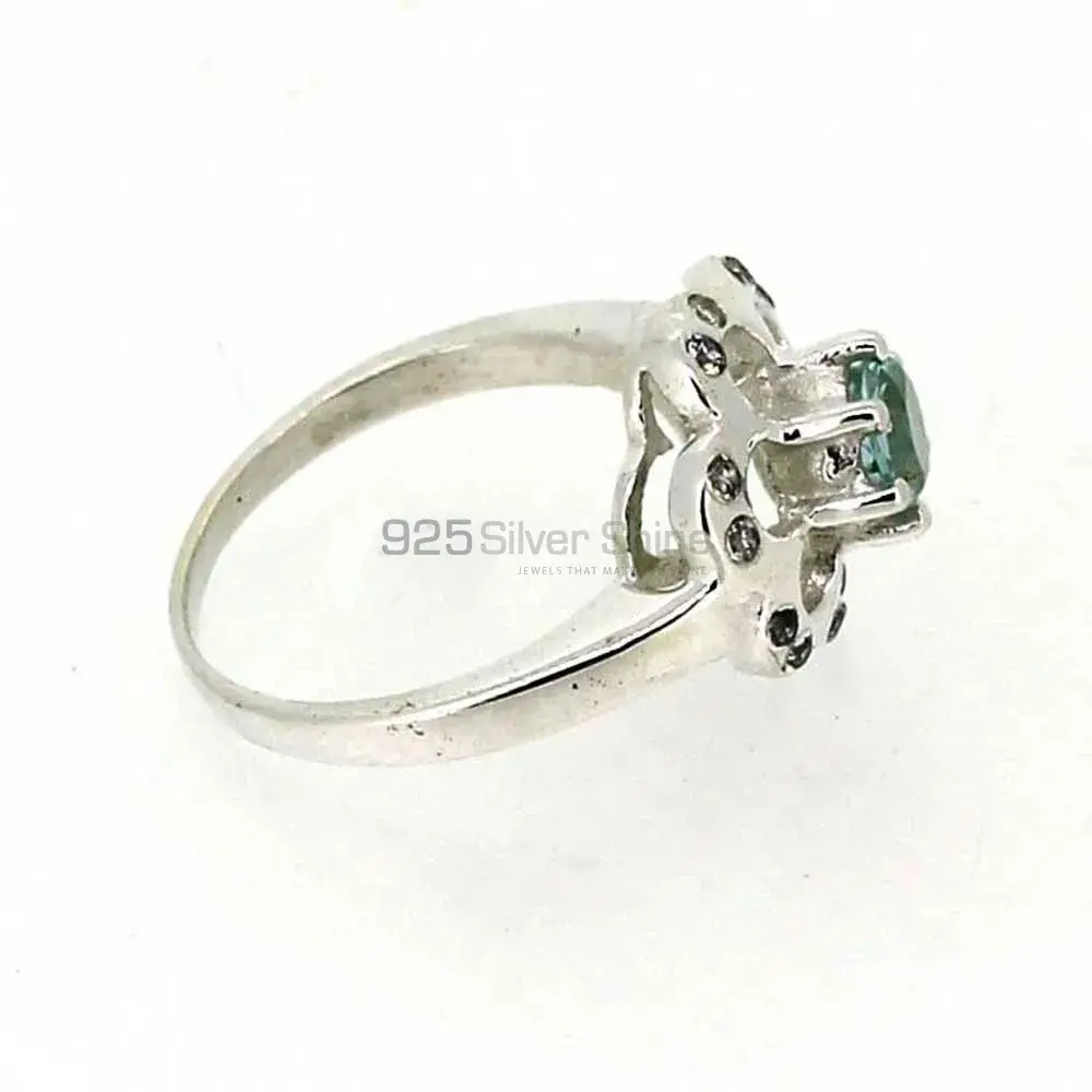 Stunning Blue Topaz Gemstone Designer Ring In 925 Silver 925SR041-4_3