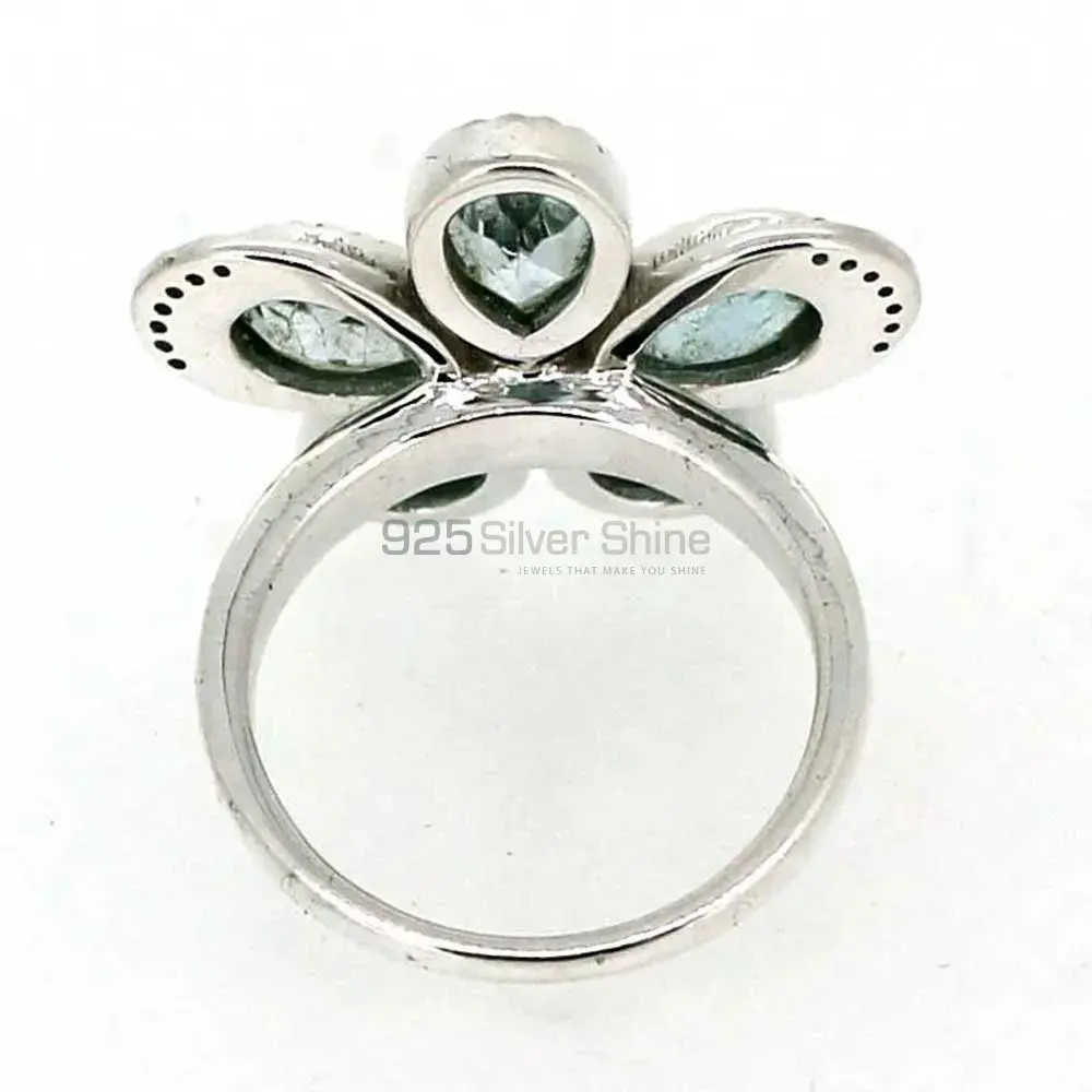 Stunning Blue Topaz Gemstone Handmade Ring In Sterling Silver 925SR043-4_2
