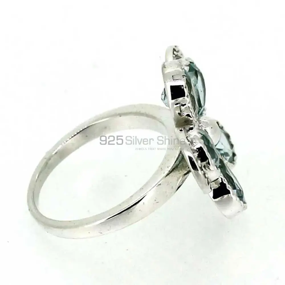 Stunning Blue Topaz Gemstone Handmade Ring In Sterling Silver 925SR043-4_3