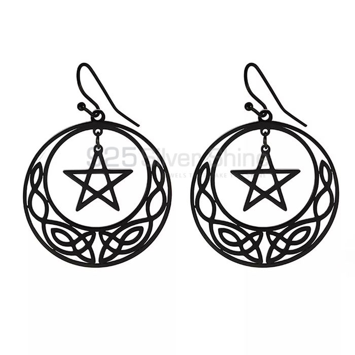 Stunning Celtic Knot Pentacle Dangle Earring In 925 Silver SMME549_1