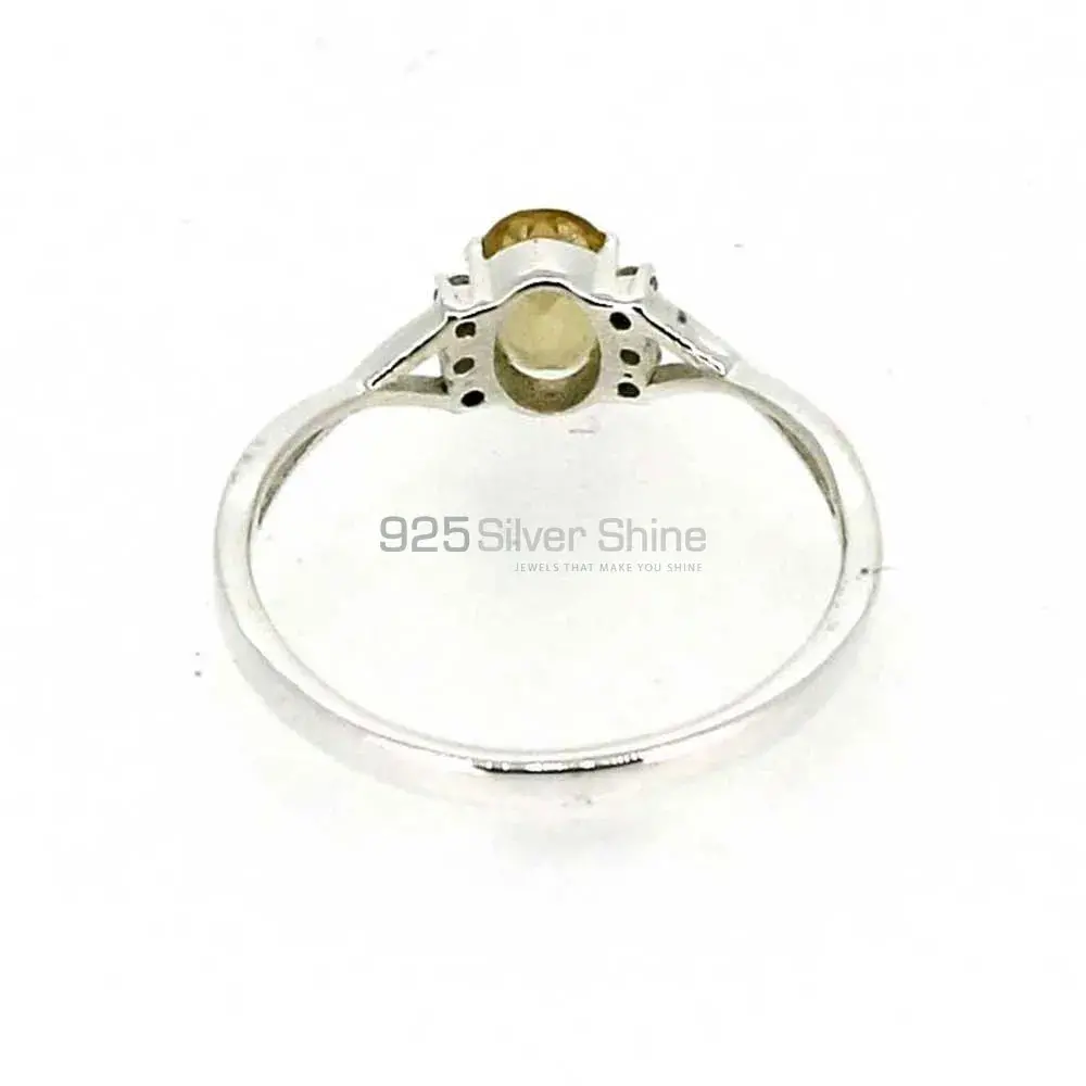 Citrine Oval Stone Sterling Silver Rings 925SR051-1_2