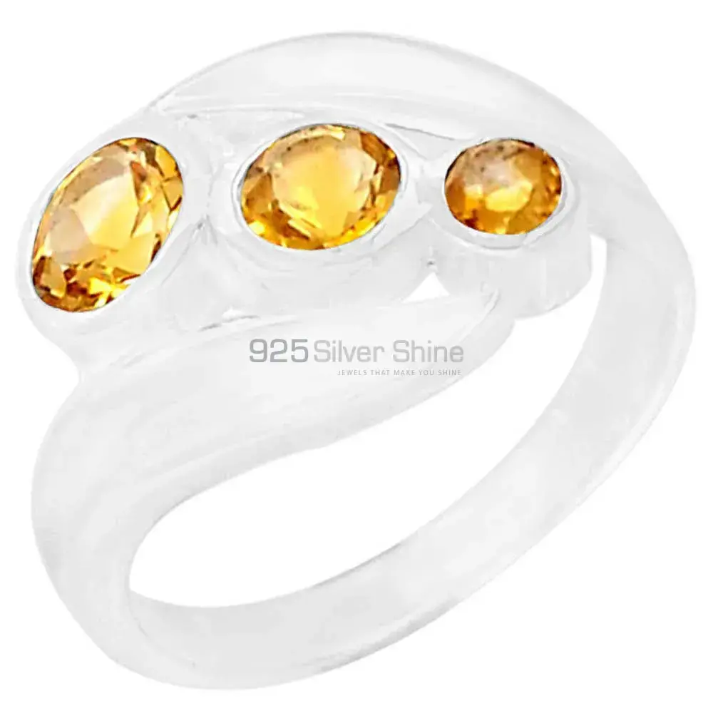 Stunning Citrine Gemstone Handmade Ring In 925 Sterling Silver 925SR054-5