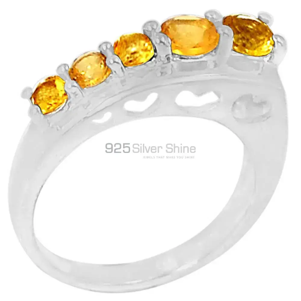 Stunning Citrine Gemstone Handmade Ring In 925 Sterling Silver 925SR093-7