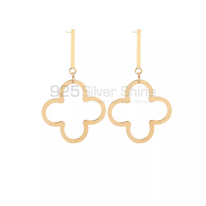 Stunning Clover Dangle Minimalist Earring In 925 Sterling Silver CFME29_0