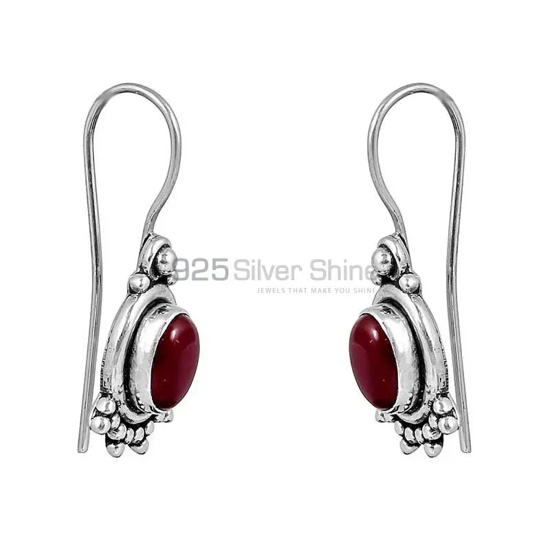 Stunning Carnelian Gemstone Earring In 925 Sterling Silver Jewelry 925SE111_2