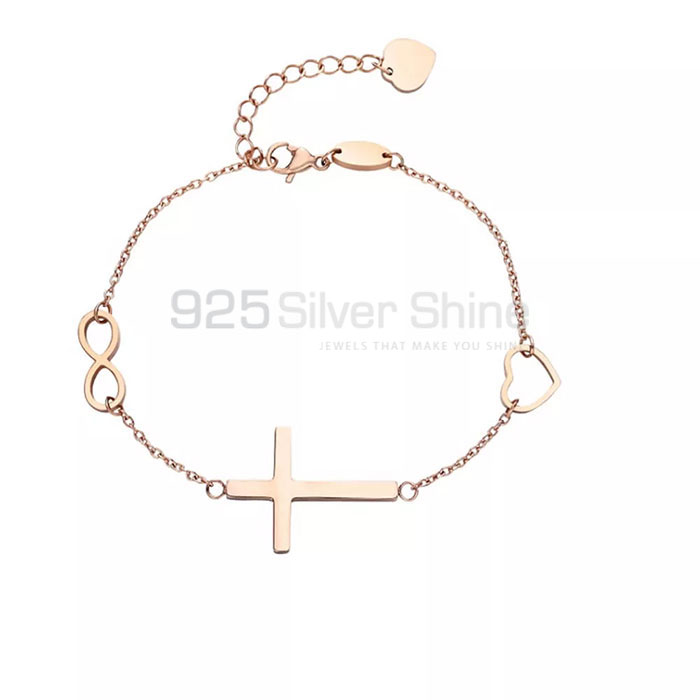 Stunning Cross Minimalist Adjustable Bracelet In Sterling Silver CRMB51_0