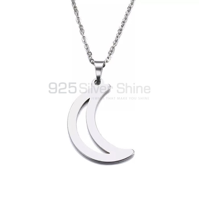 Stunning Dainty Moon Necklace In Sterling Silver Jewelry MOMN392