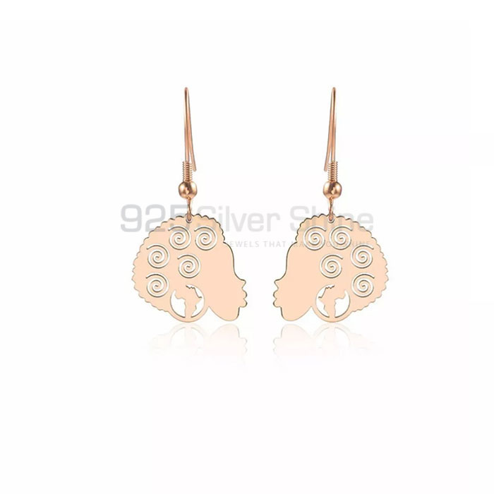 Stunning Face Dangle Earring In 925 Sterling Silver FCME98_2