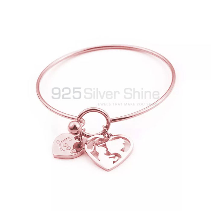 Stunning Family Charm Bangle Bracelet In 925 Silver FAMB104_0