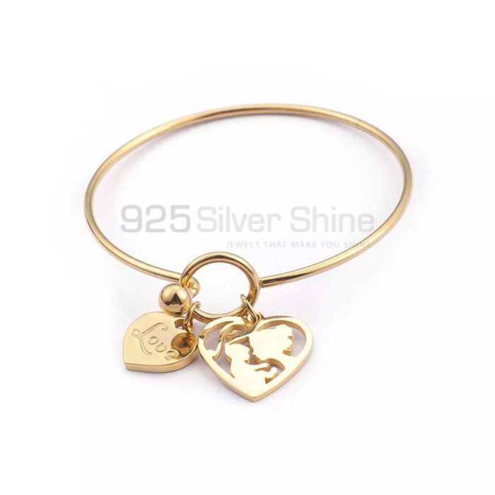 Stunning Family Charm Bangle Bracelet In 925 Silver FAMB104_1