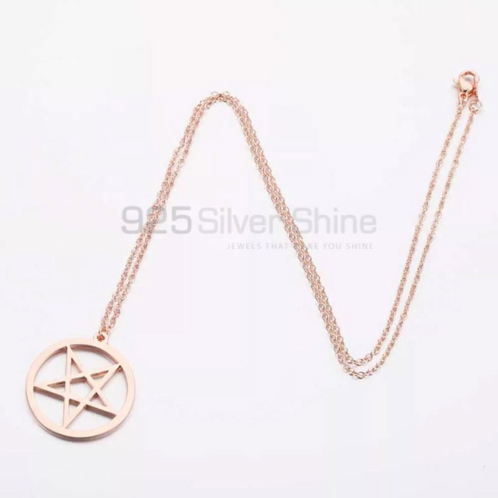 Stunning Five Point Star Charm Necklace STMN511_0