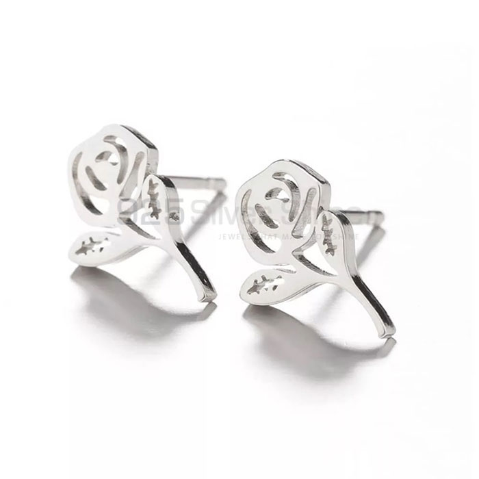 Stunning Flower 925 Sterling Silver Stud Earring Jewelry FWME200