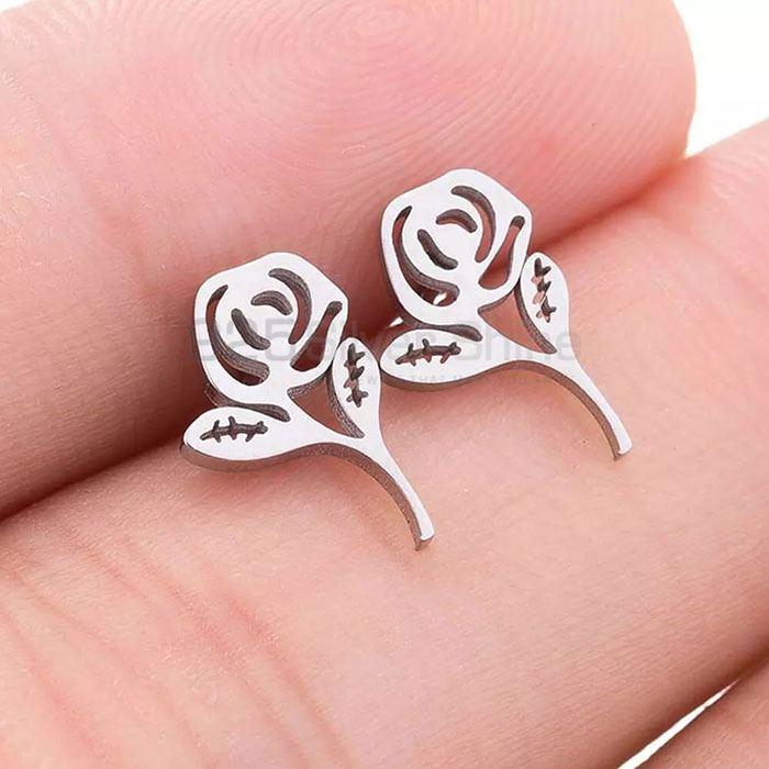 Stunning Flower 925 Sterling Silver Stud Earring Jewelry FWME200_2