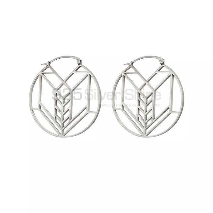 Stunning Geometric Minimalist Stud Earring In Sterling Silver GMME289
