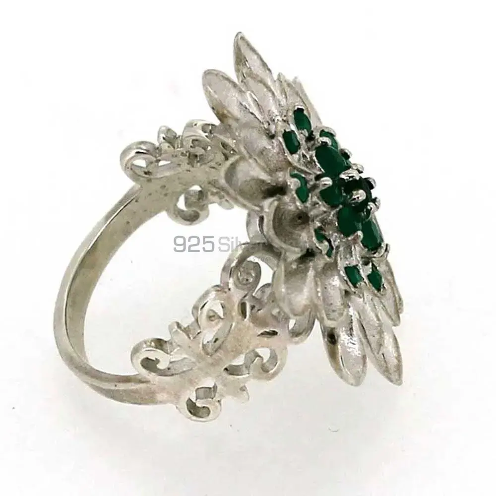 Stunning Green Onyx Gemstone Handmade Ring In 925 Solid Silver 925SR030_0