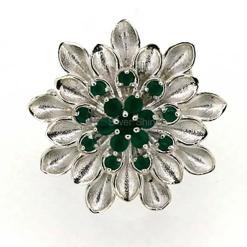 Stunning Green Onyx Gemstone Handmade Ring In 925 Solid Silver 925SR030_3