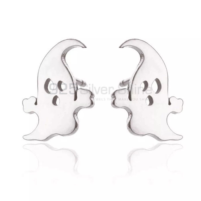Stunning Halloween Minimalist Stud Earring In Sterling Silver HOME325