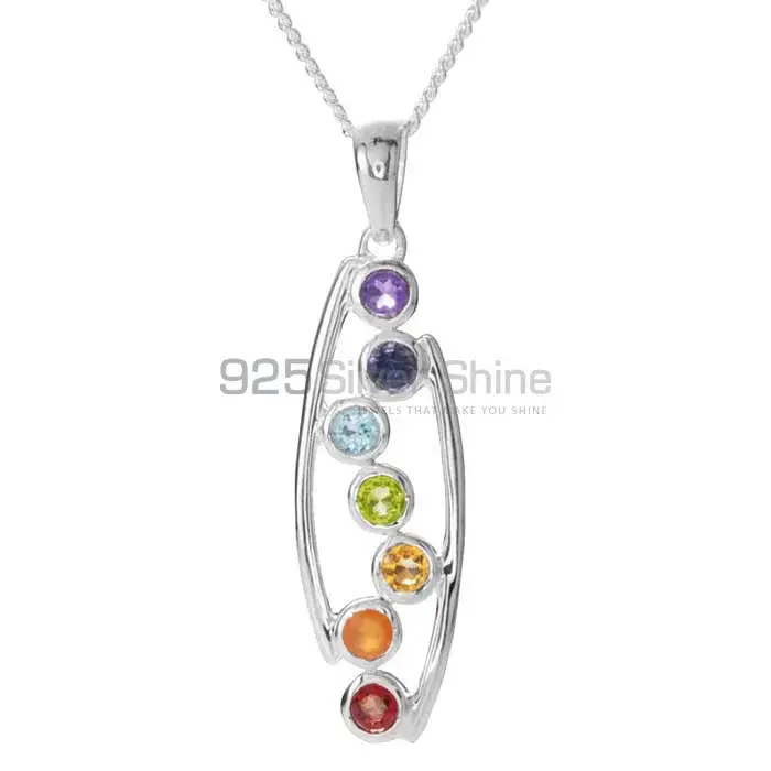 Stunning Handmade Chakra Pendant With Sterling Silver Jewelry SSCP177