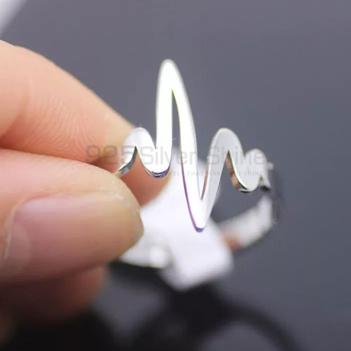 Stunning Heart Beads Minimalist Ring In Sterling Silver HBMR323_1