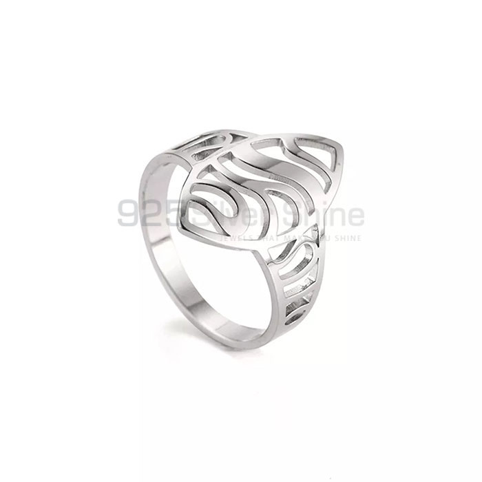 Stunning Hollow Out Geometric Ring In 925 Solid Silver SMMR586