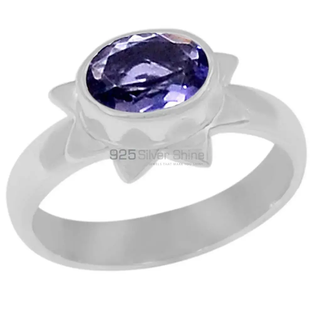 Iolite Gemstone Sterling Silver Rings 925SR077-3