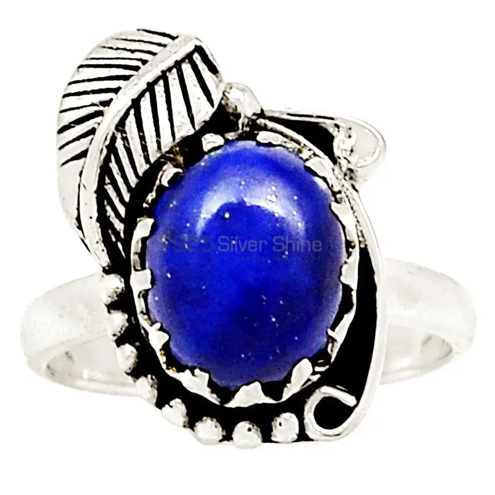 Stunning Lapis Gemstone Ring In Handmade Silver Jewelry 925SR2318