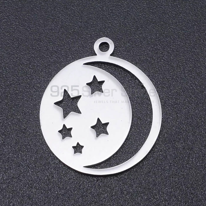 Stunning Moon And Star Look Pendant In 925 Silver STMP524