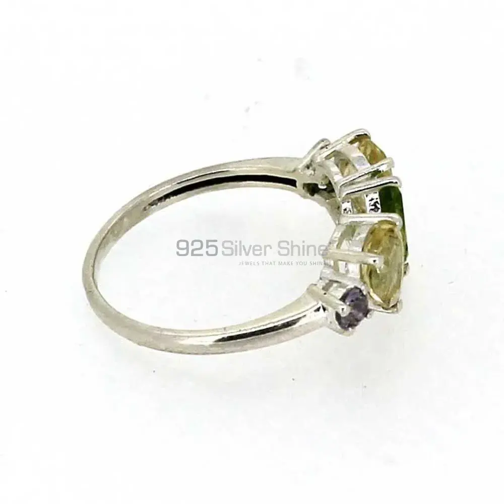 Stunning Multi Stone Gemstone Handmade Ring In Sterling Silver 925SR03-3_1