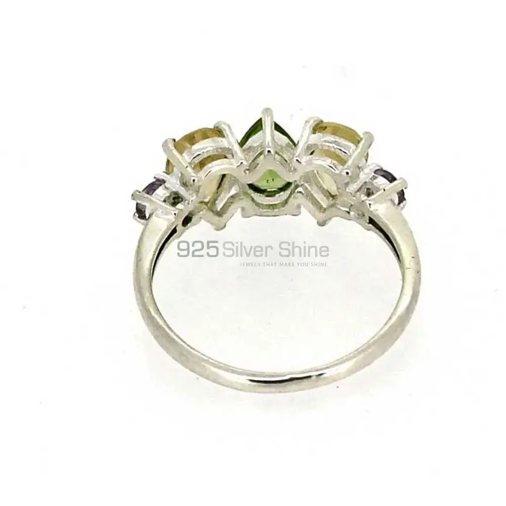 Stunning Multi Stone Gemstone Handmade Ring In Sterling Silver 925SR03-3_3