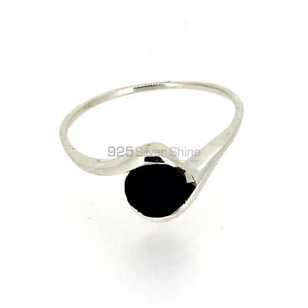 Stunning Black Onyx Gemstone Sterling Silver Rings 925SR023-1