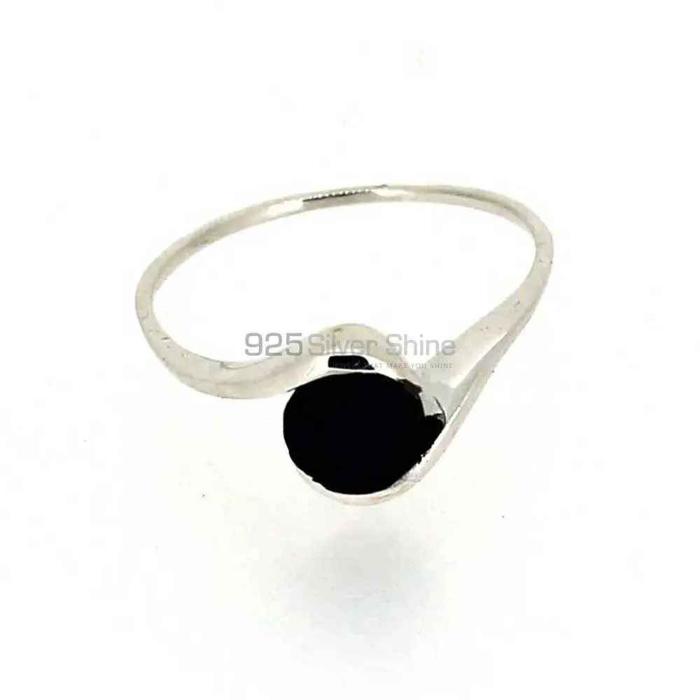 Stunning Black Onyx Gemstone Sterling Silver Rings 925SR023-1_0