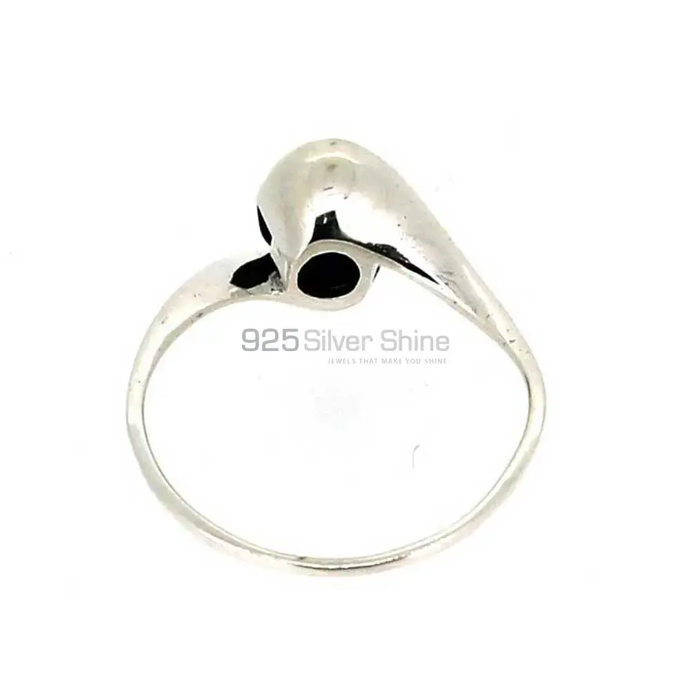 Stunning Black Onyx Gemstone Sterling Silver Rings 925SR023-1_1
