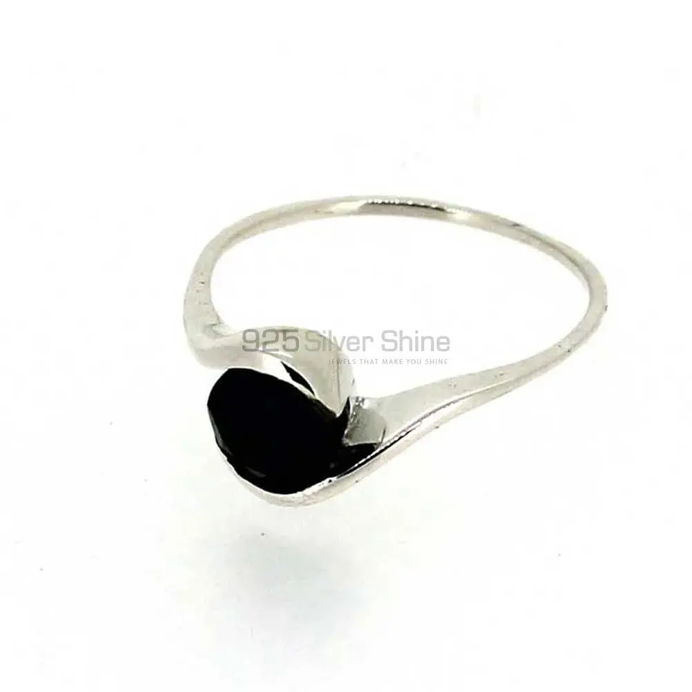 Stunning Black Onyx Gemstone Sterling Silver Rings 925SR023-1_1