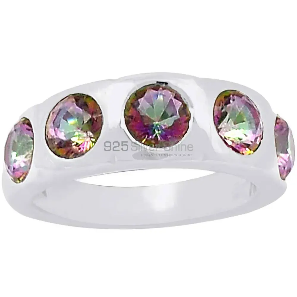 Stunning Mystic Topaz Gemstone Handmade Ring In 925 Silver 925SR071-3