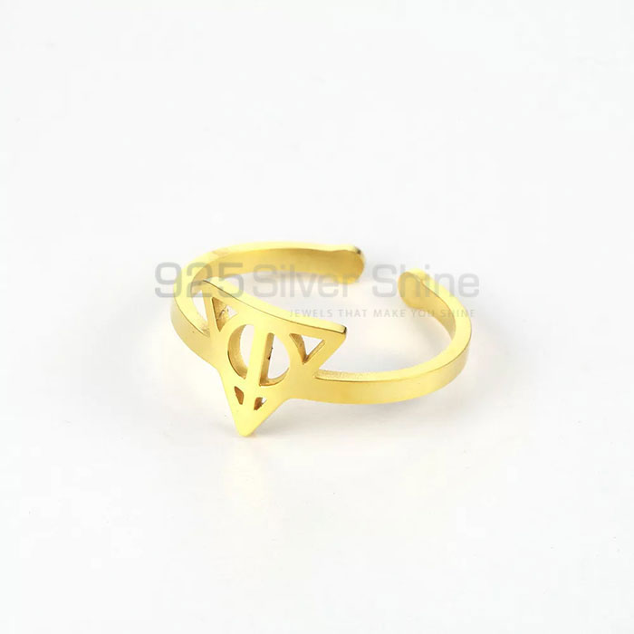 Stunning Potter Deathly Symbol Adjustable Ring In 925 Silver SMMR581_0