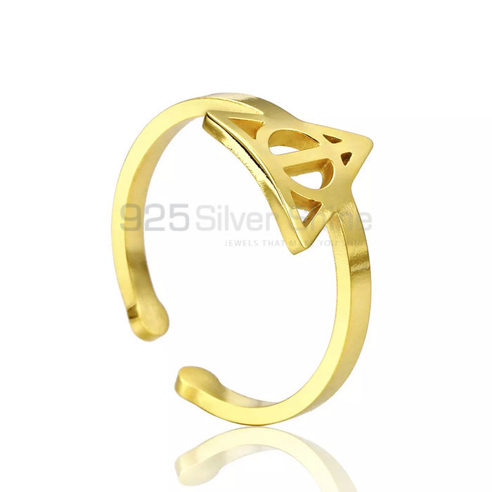 Stunning Potter Deathly Symbol Adjustable Ring In 925 Silver SMMR581_1